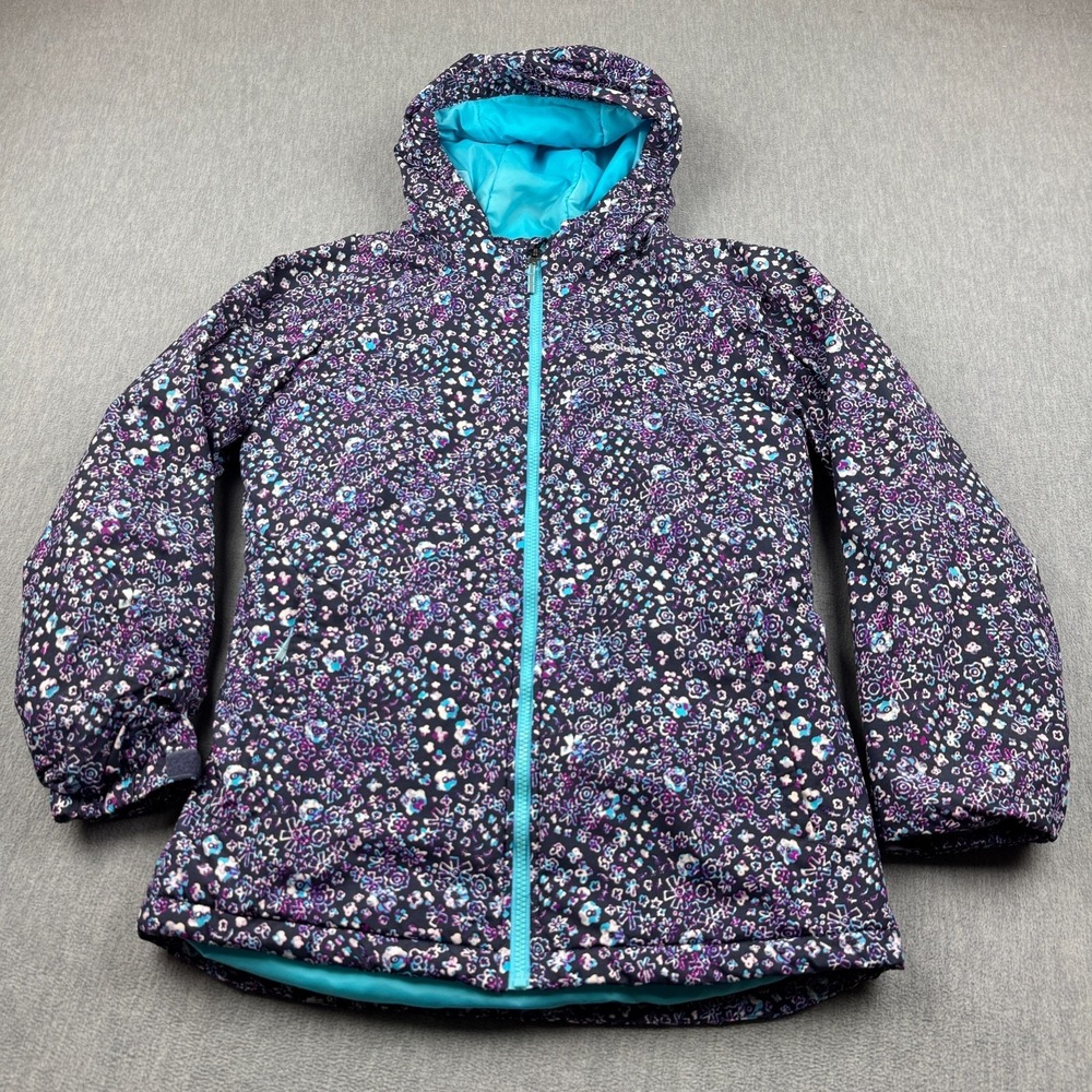 Columbia Jacket Youth Girls XL 18-20 Purple Magic Mile Insulated Hooded Coat